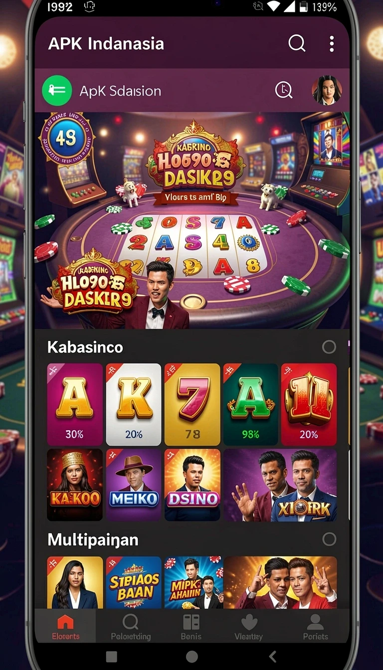 Tampilan utama aplikasi Unduh qq88asia APK Gratis untuk Android yang intuitif dan efisien.