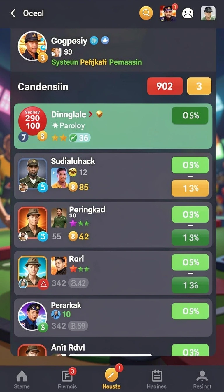 Tampilan utama aplikasi 738slot APK Versi Terbaru untuk Android 2026 yang intuitif dan efisien.