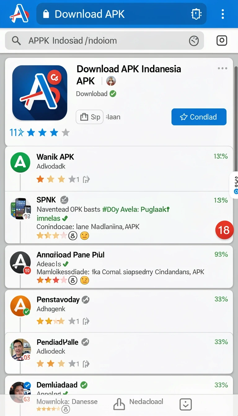 Tampilan utama aplikasi Download logo APK Original untuk Android yang intuitif dan efisien.