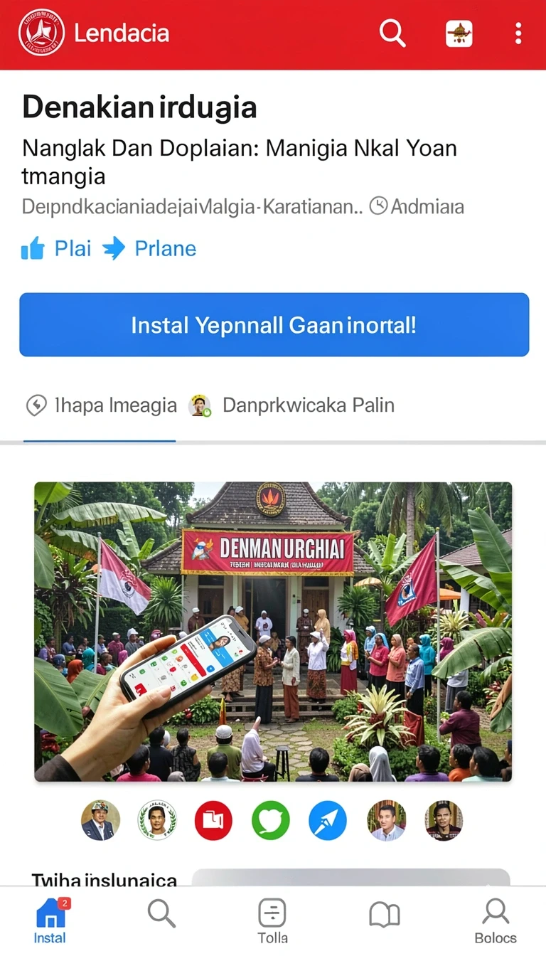 Tampilan utama aplikasi ketua Versi Terbaru untuk Android Tanpa Ribet yang intuitif dan efisien.