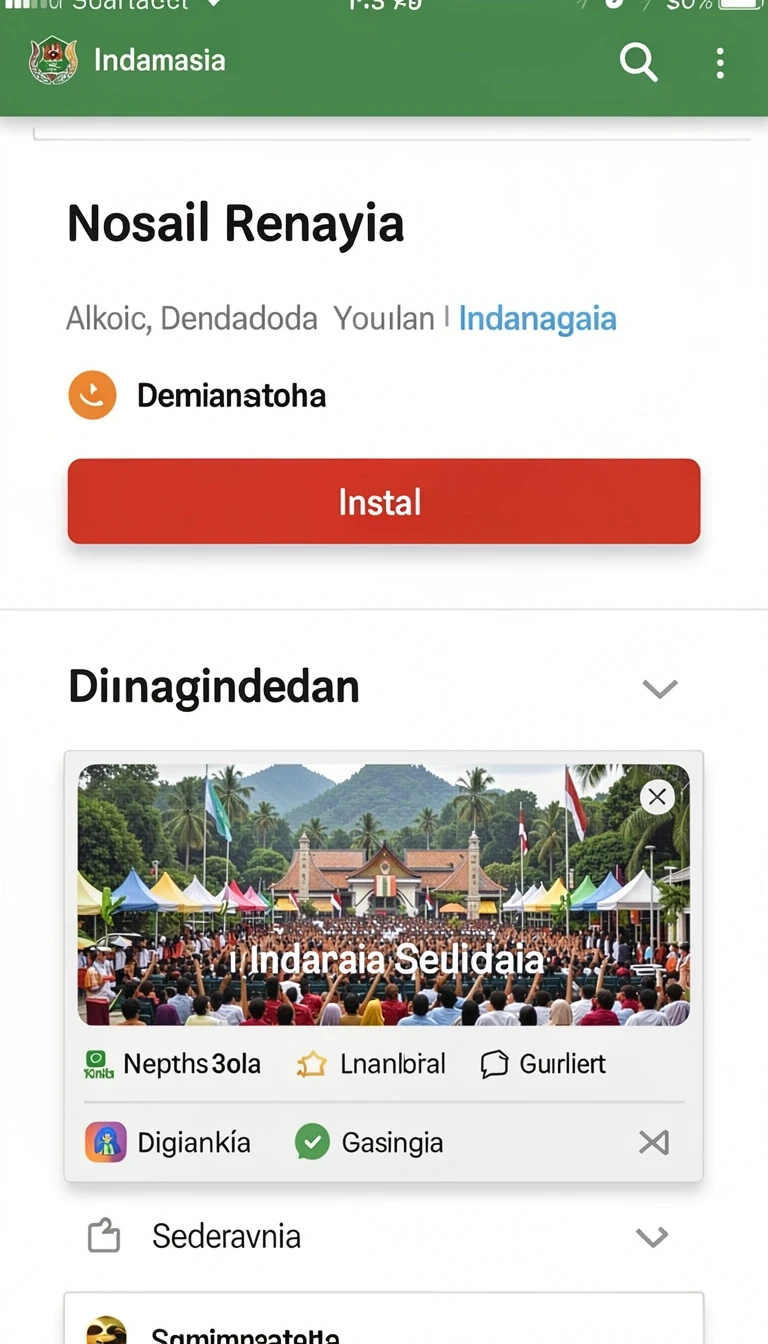 Tampilan utama aplikasi Aplikasi asia918 Resmi dan Terpercaya di Android yang intuitif dan efisien.