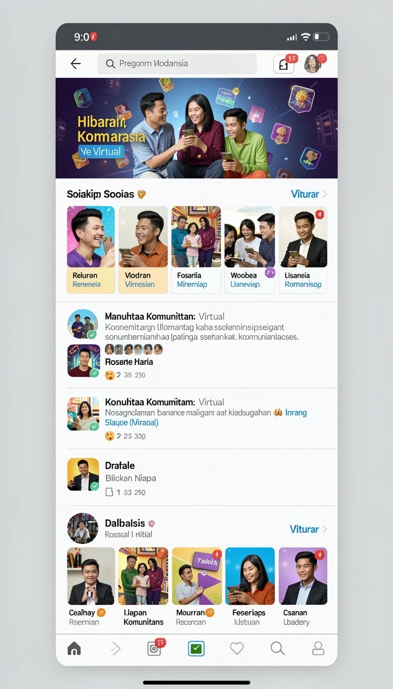 Tampilan utama aplikasi Aplikasi ratu303 Ringan untuk Android yang intuitif dan efisien.