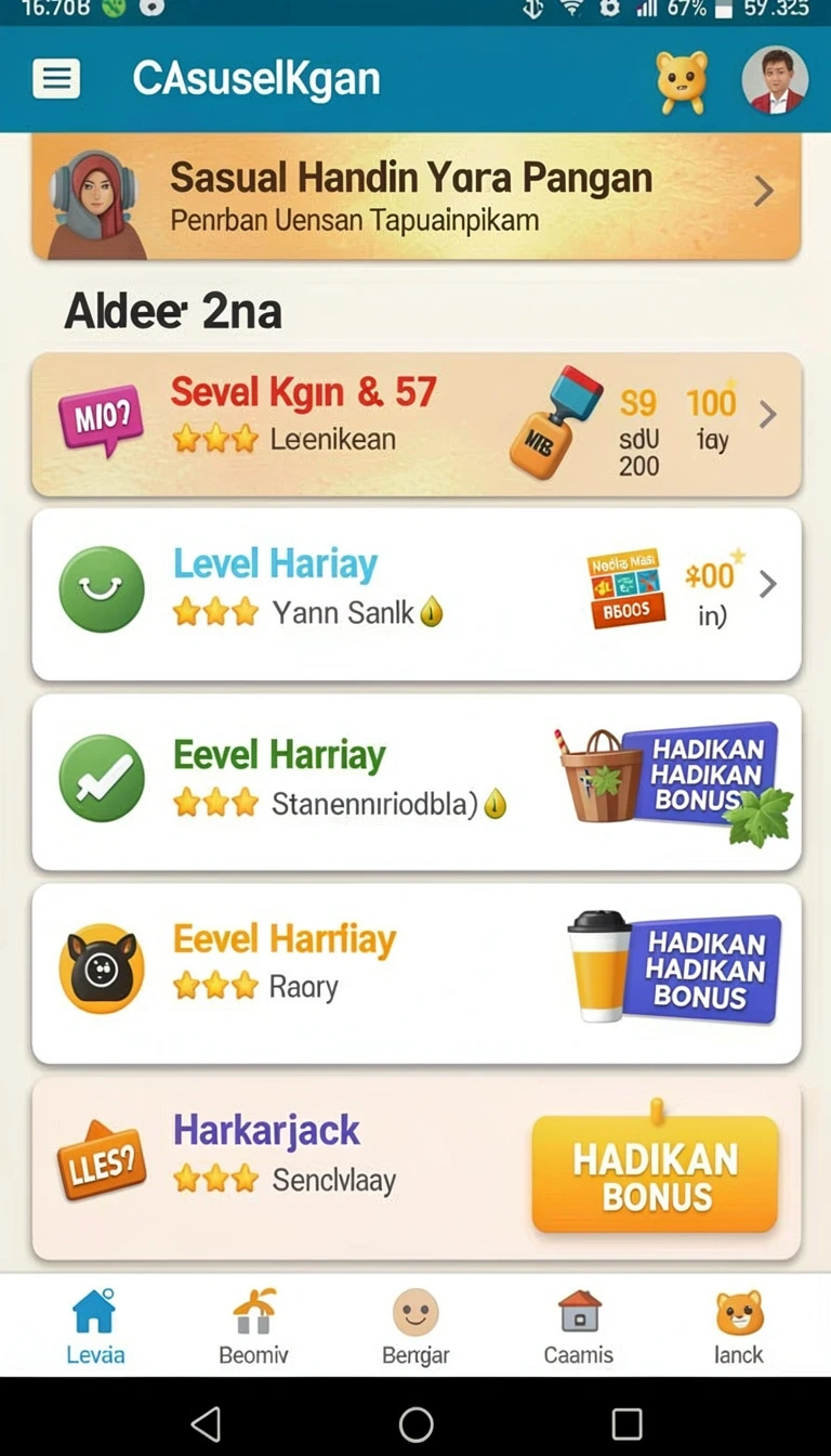 Tampilan utama aplikasi Review Aplikasi 77lucks yang intuitif dan efisien.
